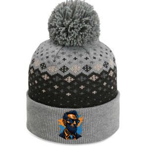 Abraham Lincoln Hipster The Baniff Cuffed Pom Beanie