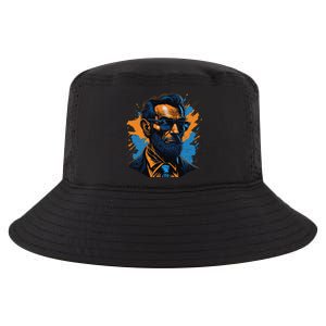 Abraham Lincoln Hipster Cool Comfort Performance Bucket Hat