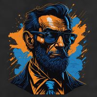 Abraham Lincoln Hipster Cool Comfort Performance Bucket Hat