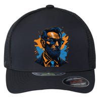 Abraham Lincoln Hipster Flexfit Unipanel Trucker Cap