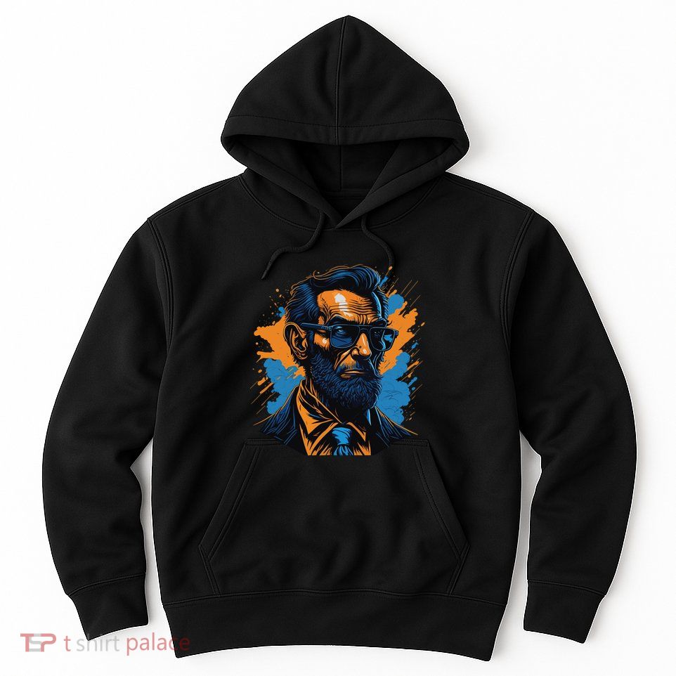Abraham Lincoln Hipster Hoodie