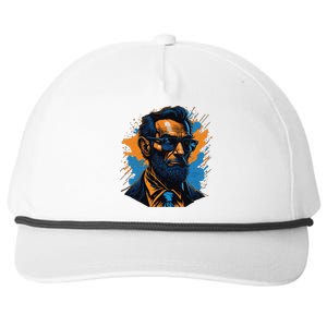 Abraham Lincoln Hipster Snapback Five-Panel Rope Hat