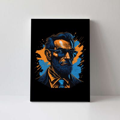 Abraham Lincoln Hipster Canvas