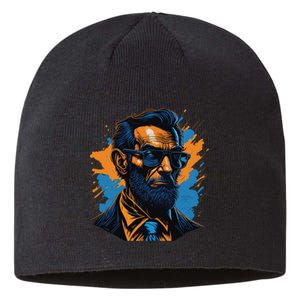 Abraham Lincoln Hipster Sustainable Beanie