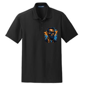 Abraham Lincoln Hipster Dry Zone Grid Polo