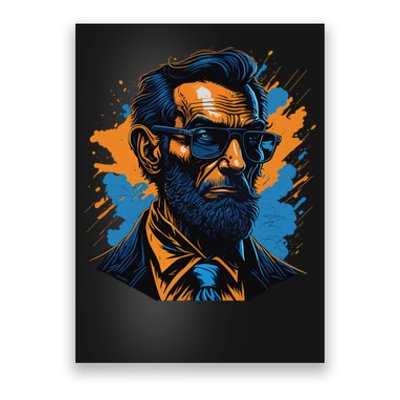 Abraham Lincoln Hipster Poster