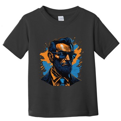 Abraham Lincoln Hipster Toddler T-Shirt