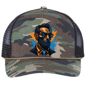 Abraham Lincoln Hipster Retro Rope Trucker Hat Cap