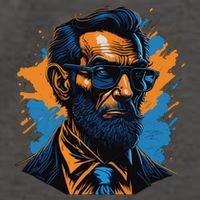 Abraham Lincoln Hipster Vector Backpack