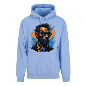 Abraham Lincoln Hipster Unisex Surf Hoodie