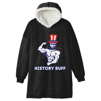 Abraham Lincoln History Buff Funny Weightlifting Workout Gym Hooded Wearable Blanket