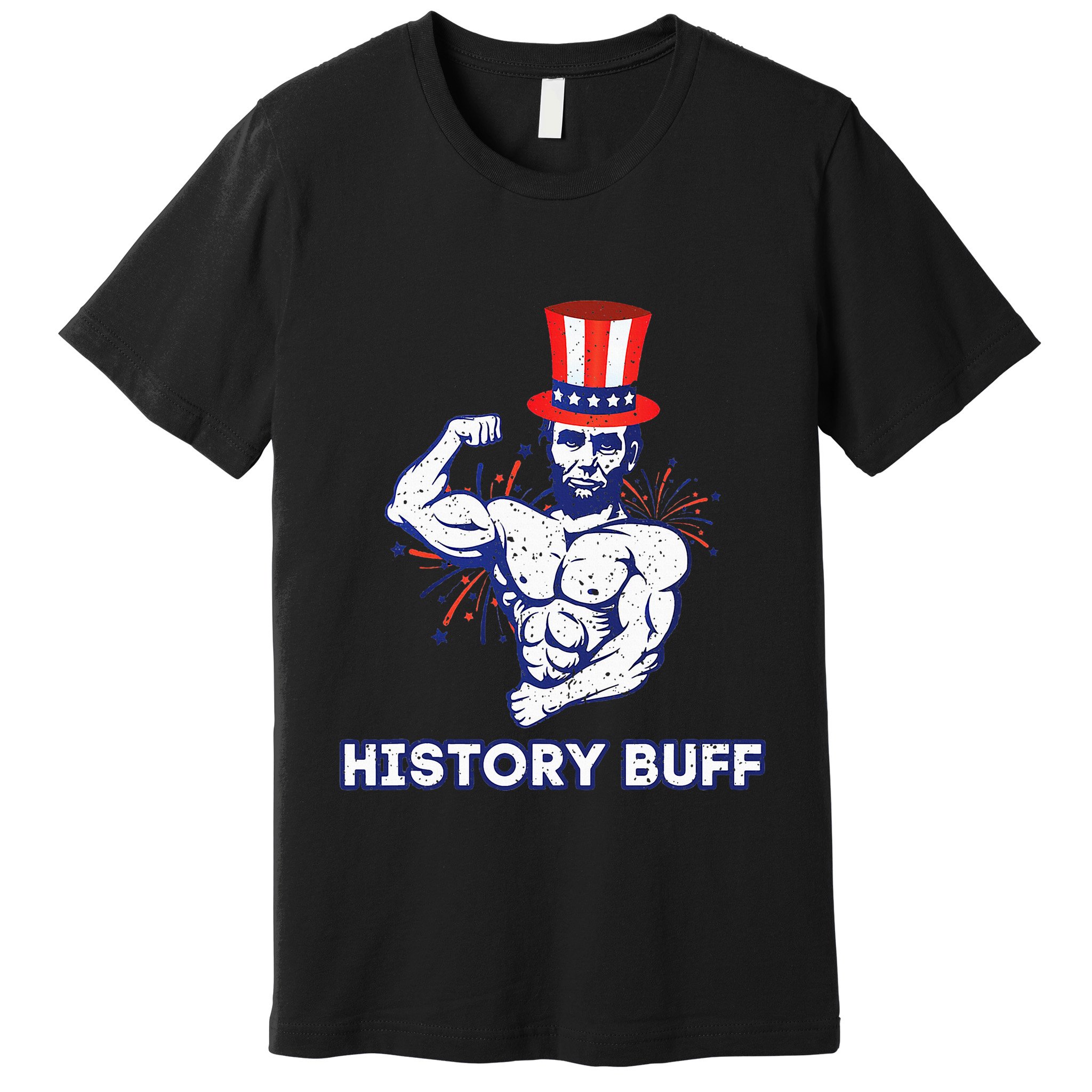 Abraham Lincoln History Buff Funny Weightlifting Workout Gym Premium T-Shirt