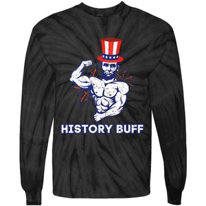 Abraham Lincoln History Buff Funny Weightlifting Workout Gym Tie-Dye Long Sleeve Shirt