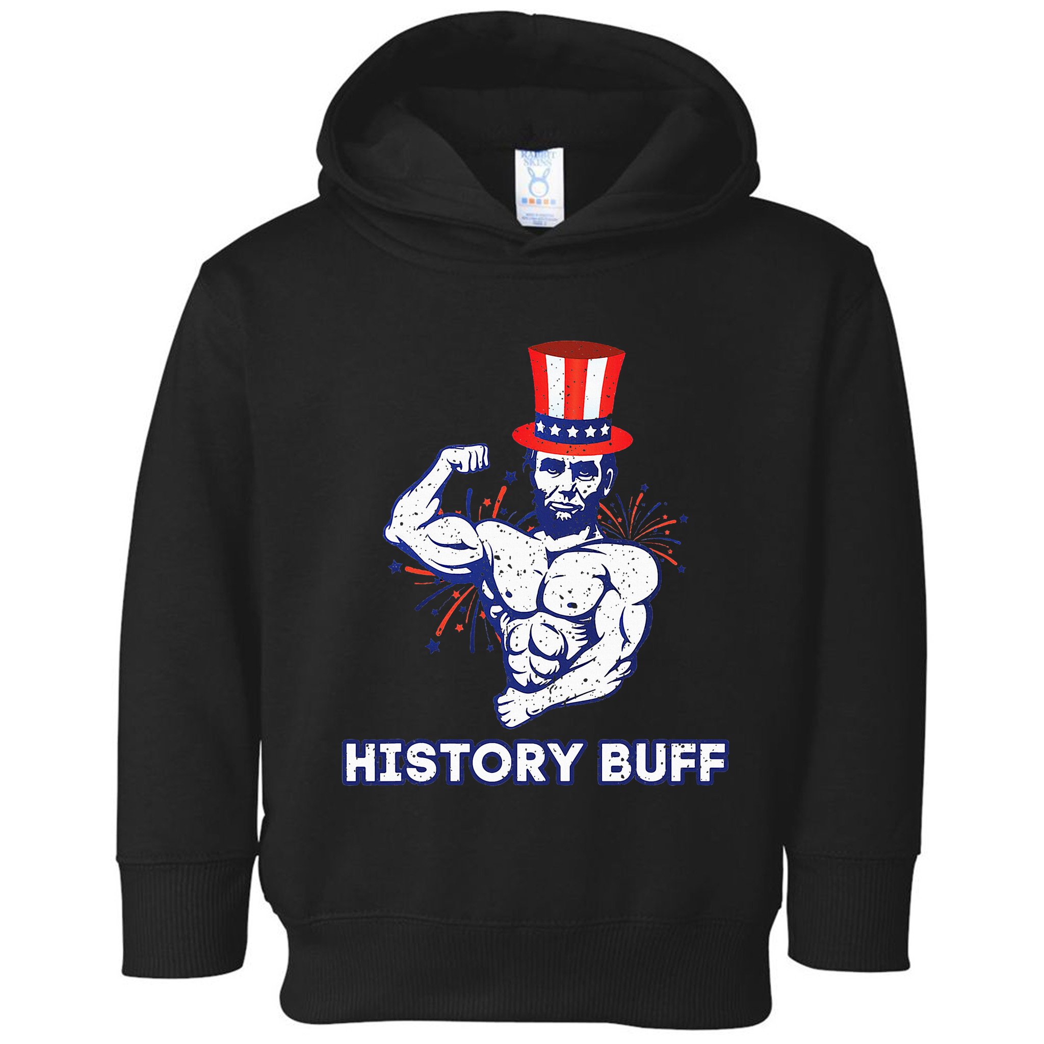 Abraham Lincoln History Buff Funny Weightlifting Workout Gym Toddler Hoodie