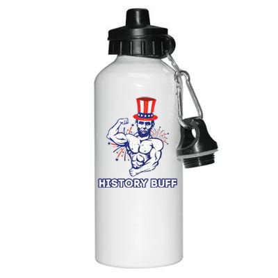 Abraham Lincoln History Buff Funny Weightlifting Workout Gym Aluminum Water Bottle