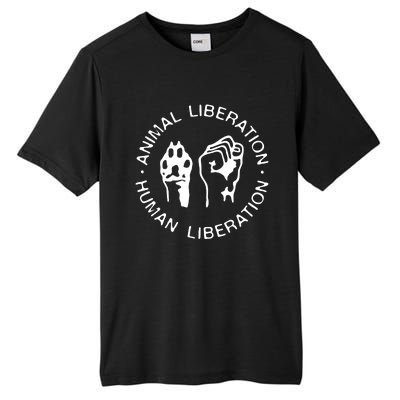 Animal Liberation Hu Liberation Vegan Activist Funny Gift Tall Fusion ChromaSoft Performance T-Shirt