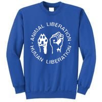 Animal Liberation Hu Liberation Vegan Activist Funny Gift Sweatshirt