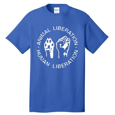 Animal Liberation Hu Liberation Vegan Activist Funny Gift Tall T-Shirt