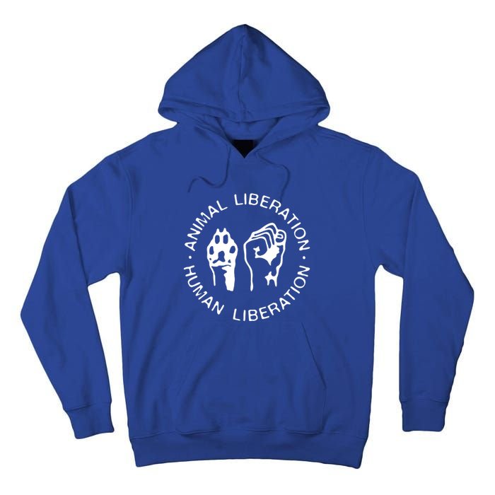 Animal Liberation Hu Liberation Vegan Activist Funny Gift Tall Hoodie