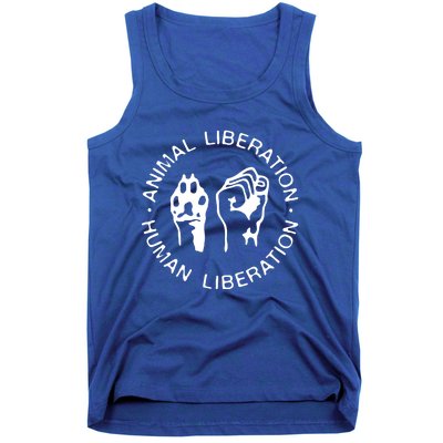 Animal Liberation Hu Liberation Vegan Activist Funny Gift Tank Top