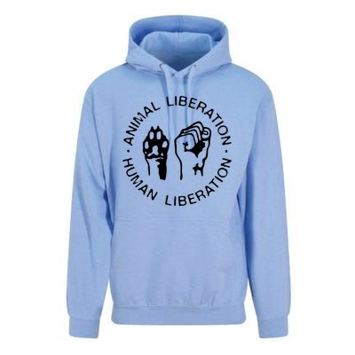 Animal Liberation Hu Liberation Vegan Activist Funny Gift Unisex Surf Hoodie