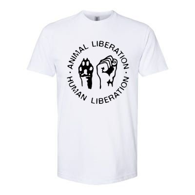 Animal Liberation Hu Liberation Vegan Activist Funny Gift Softstyle CVC T-Shirt