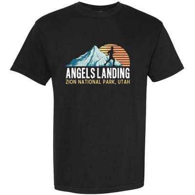 Angels Landing Hiking Trail Zion National Park Utah Garment-Dyed Heavyweight T-Shirt