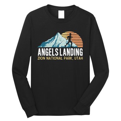 Angels Landing Hiking Trail Zion National Park Utah Long Sleeve Shirt