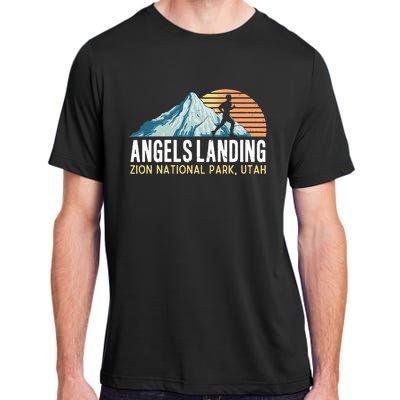 Angels Landing Hiking Trail Zion National Park Utah Adult ChromaSoft Performance T-Shirt