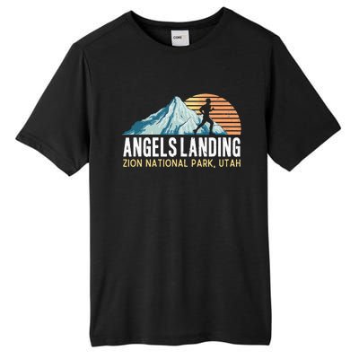 Angels Landing Hiking Trail Zion National Park Utah Tall Fusion ChromaSoft Performance T-Shirt