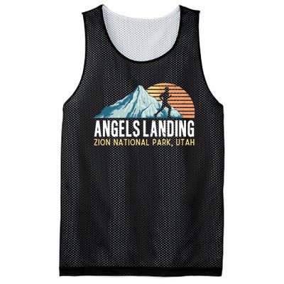 Angels Landing Hiking Trail Zion National Park Utah Mesh Reversible Basketball Jersey Tank