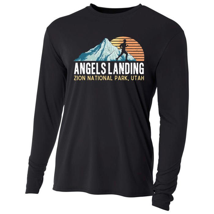 Angels Landing Hiking Trail Zion National Park Utah Cooling Performance Long Sleeve Crew