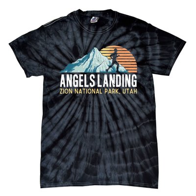 Angels Landing Hiking Trail Zion National Park Utah Tie-Dye T-Shirt