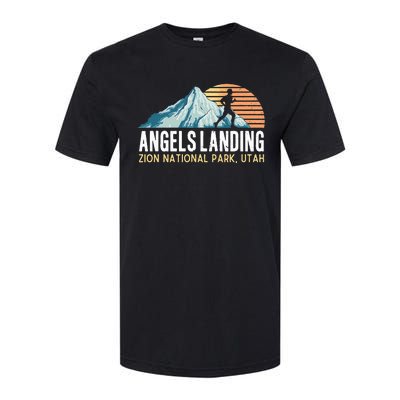 Angels Landing Hiking Trail Zion National Park Utah Softstyle CVC T-Shirt