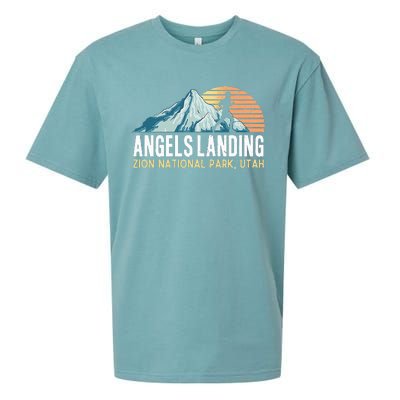 Angels Landing Hiking Trail Zion National Park Utah Sueded Cloud Jersey T-Shirt