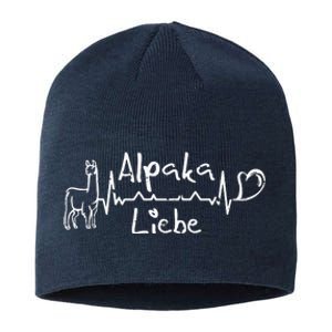 Alpaca Love Heartbeat Heart Alpaca Alpaca Fans Alpacas Sustainable Beanie