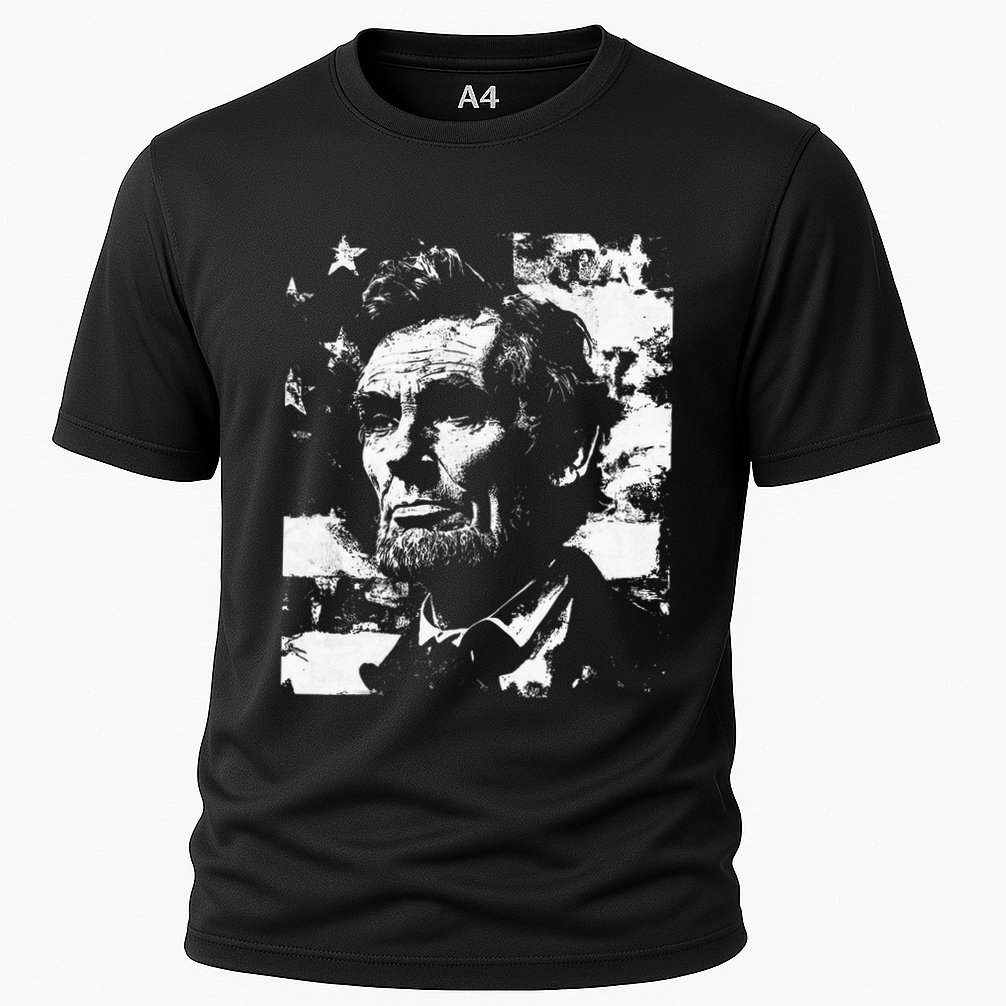 Abraham Lincoln History Teacher President 4th Of July Cooling Performance Crew T-Shirt