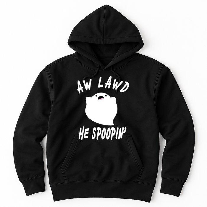 Aw Lawd He Spoopin' Concerned Ghost Design Hoodie