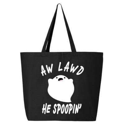 Aw Lawd He Spoopin' Concerned Ghost Design 25L Jumbo Tote
