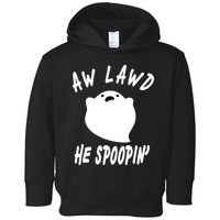 Aw Lawd He Spoopin' Concerned Ghost Design Toddler Hoodie