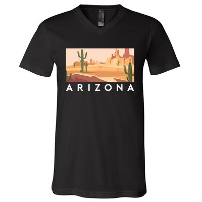 Arizona Lover Holiday Mountain Nature V-Neck T-Shirt