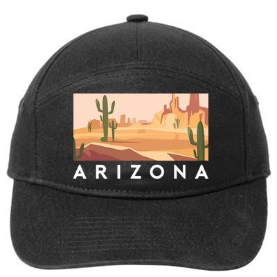 Arizona Lover Holiday Mountain Nature 7-Panel Snapback Hat