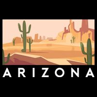 Arizona Lover Holiday Mountain Nature Flatbill Hat