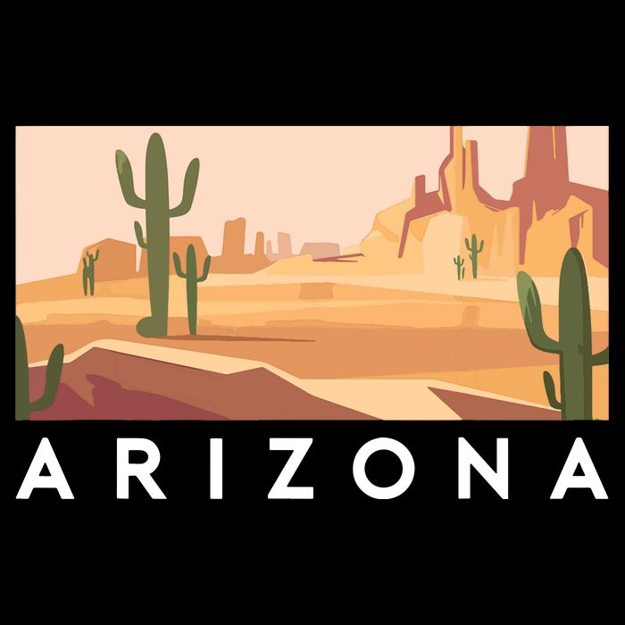 Arizona Lover Holiday Mountain Nature Flatbill Hat
