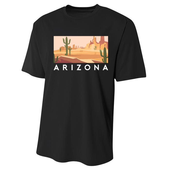 Arizona Lover Holiday Mountain Nature Performance Sprint T-Shirt