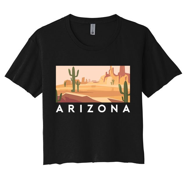 Arizona Lover Holiday Mountain Nature Crop Top