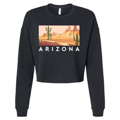 Arizona Lover Holiday Mountain Nature Cropped Pullover Crew