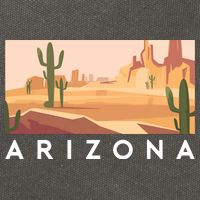 Arizona Lover Holiday Mountain Nature Cotton Canvas Backpack