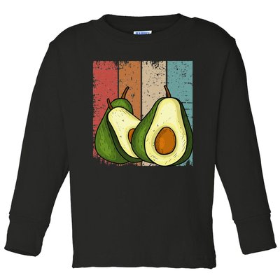 Avocado Lover Healthy Fruit Smoothie Antioxidants Avocado Toddler Long Sleeve Shirt