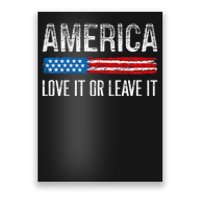 America Love It Or Leave It Vintage Style Poster